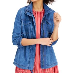 Style & Co. Denim Blue Utility Jacket